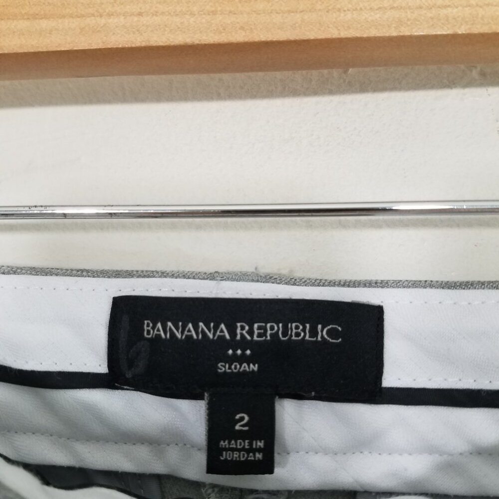 Banana Republic Sloan Stretch Dress Pants Gray Size 2 - Picture 3 of 6